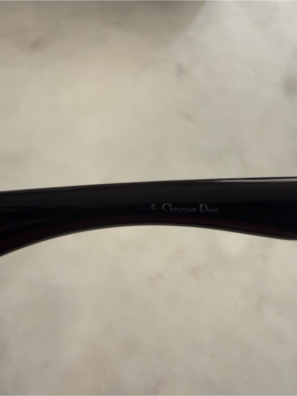 Vintage Dior Black Crystal-Studded Eyeglasses with Logo Accent - Picture 3 of 8